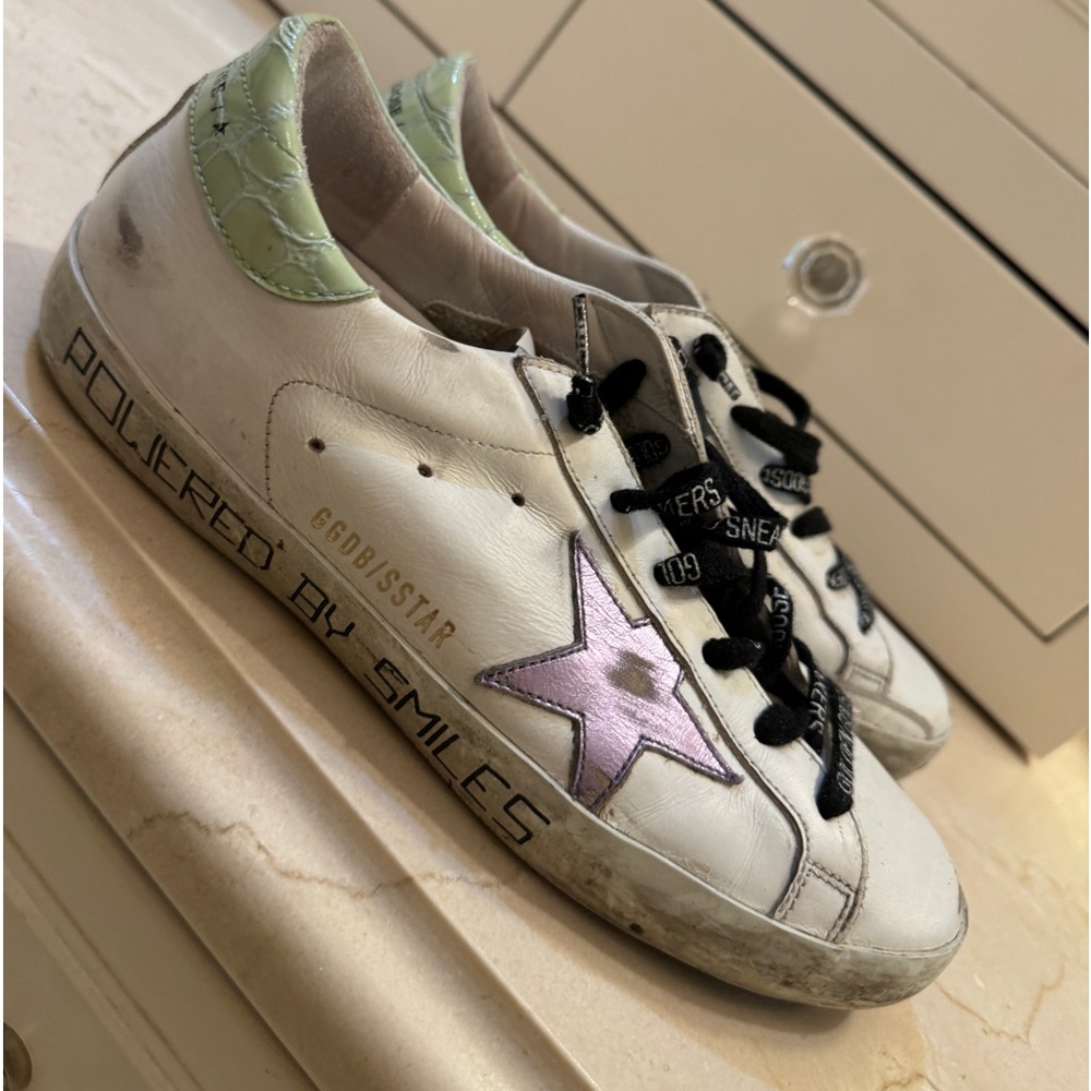 GOLDEN GOOSE- Superstar Leather Sneakers- Amazing Condition - Picture 4 of 10